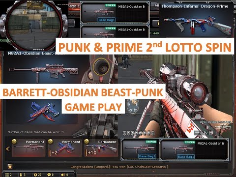 10 Spins of Punk & Prime 2nd Lotto and Barrett-Obsidian Beast-Punk Game Play in CrossFire PH 2020