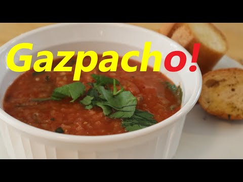 The Easiest Gazpacho Recipe | Blender to Bowl!