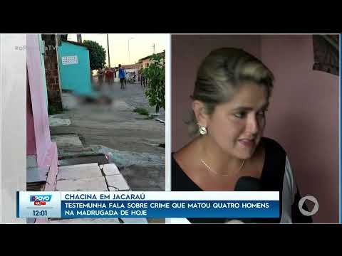 Testemunha fala sobre crime que matou quatro homens na madrugada de hoje, em Jacaraú - O Povo na TV