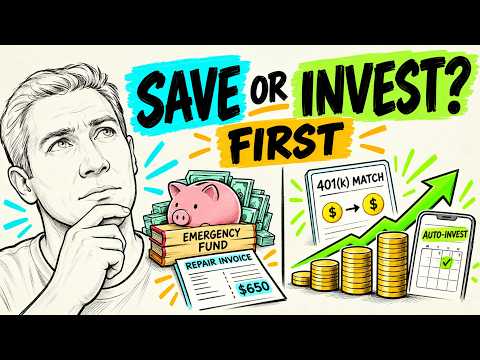 Video thumbnail for Should You Save or Invest First