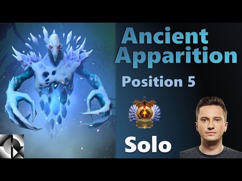 Solo plays Ancient Apparition 5 - Gameplay Commentary | 7.27d