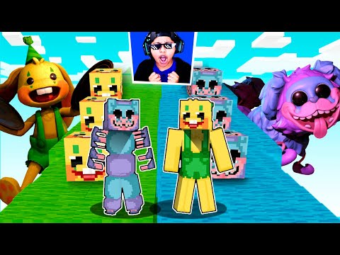 DESAFIO DE LUCKY BLOCK de PJ PUG VS BUNZO BUNNY en MINECRAFT 😱 | Pathofail