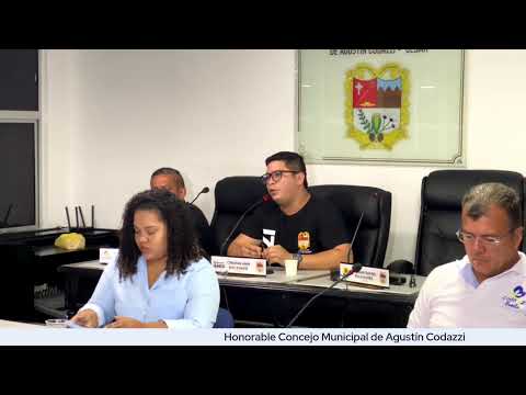 En vivo sesión del Concejo Municipal de Agustin Codazzi