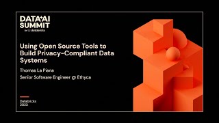 Using Open Source Tools to Build Privacy-Conscious Data Systems