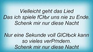 Andy Borg - Schenk Mir Nur Diese Nacht Lyrics