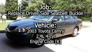 2003 Toyota Camry - Seat Belt Buckle Replacement (Latch)
