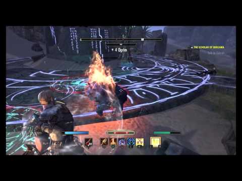 The Elder Scrolls Online: Tamriel Unlimited Battle vs Lich Gedna Relvel