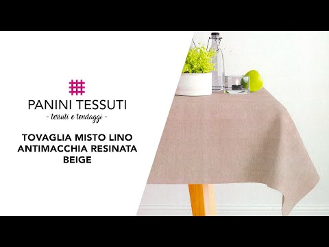 Ommda Moderna Tovaglia in Lino Lavabili Tovaglia con Bordo in Pizzo per Tavolo Rettangolare Salotto Cucina 110x140cm Beige