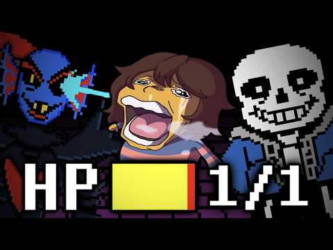 Beating Undertale, but Damage is PERMANENT