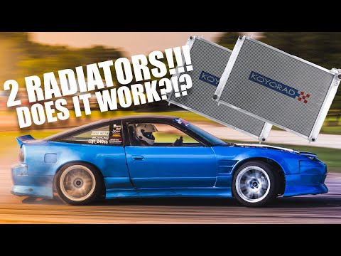 2 Radiators in 1 car?!  Keep your 600 whp drift car cool!