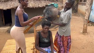 HOT COMBING AFRICAN HAIR