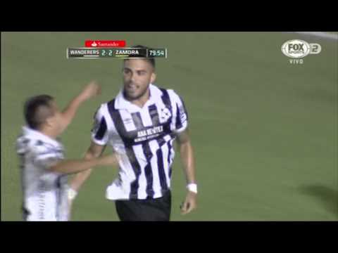 Gol de Nicolás Albarracín en Copa Libertadores, Wanderers vs Zamora