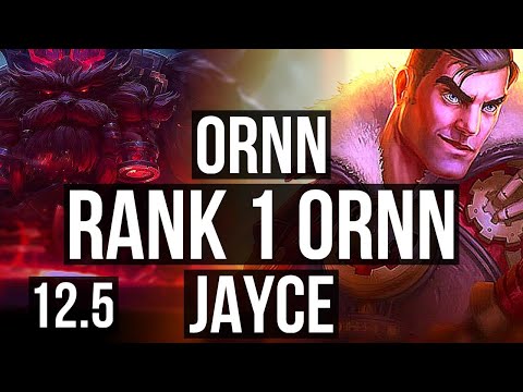 ORNN vs JAYCE (TOP) | Rank 1 Ornn, 1/0/5 | KR Challenger | 12.5