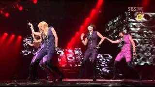 100627 인기가요 4minute - Huh