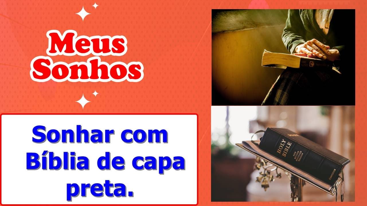 Sonhar com Bíblia de capa preta