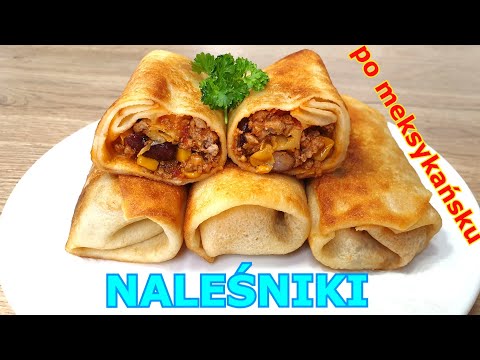 Obłędnie pyszne naleśniki z mięsem po meksykańsku 👌 pyszne i łatwe danie na każdą okazję 👍