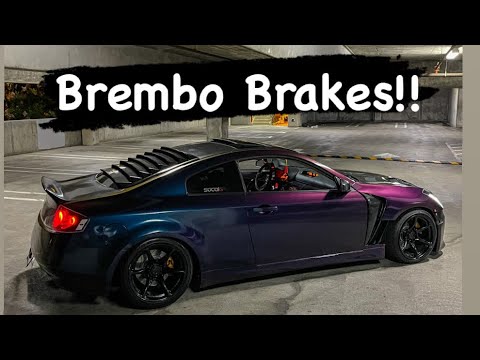 G35 Gets Brembo Brakes! My Twin Pulled Up On Me!