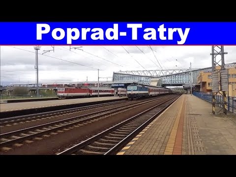 VLAKY na stanici Poprad-Tatry