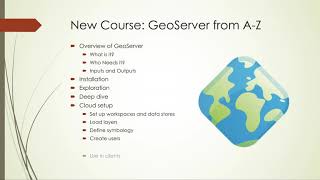 New Course: GeoServer from A-Z