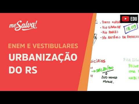 Urbanização do RS - Geografia UFRGS - Me Salva!