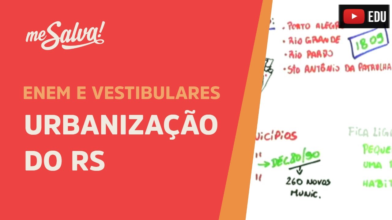 Urbanização do RS - Geografia UFRGS - Me Salva!