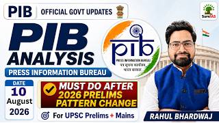 Download lagu PIB Analysis for UPSC 2027–2028 | August 10, 2026 | PIB Current Affairs for UPSC | Sure IAS mp3