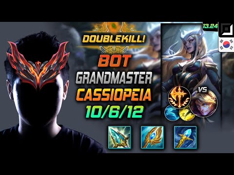 Cassiopeia Bot Build Rod of Ages Conqueror - LOL KR GrandMaster Patch 13.24