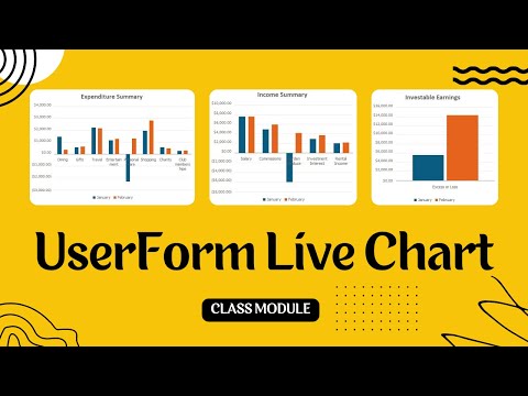 📊 Captivating, Interactive UserForm Clustered Column Chart - Integrating Tutorial