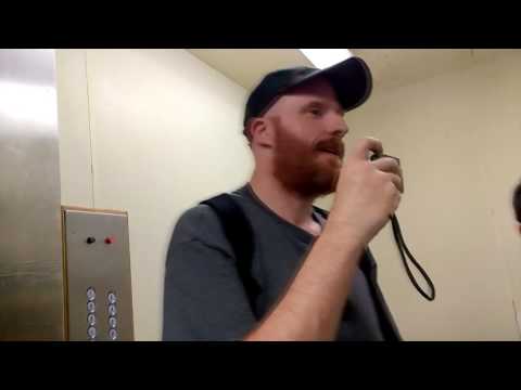 A vintage Haughton elevator gets cranky on camera D: