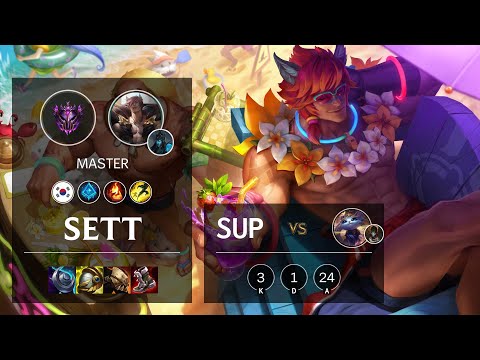 Sett Support vs Yuumi - KR Master Patch 11.23