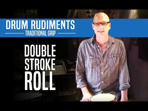 Double Stroke Roll, Traditional Grip - Drum Rudiments