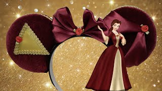 DIY No Sew Belle's Enchanted Christmas Mickey Ears