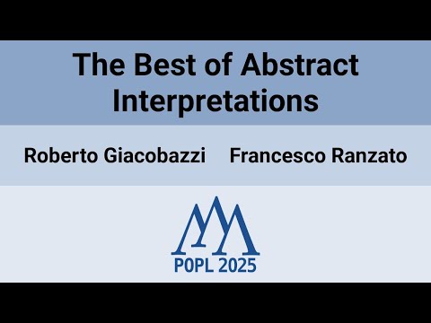 [POPL'25] The Best of Abstract Interpretations