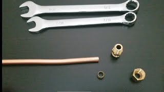 How to insert Compression Fittings on Copper Tube