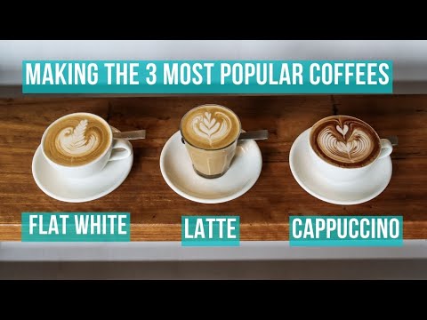 How to Make the 3 Most Popular Milk Coffees #barista...