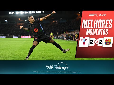 Gols e lances de Celta x Barcelona