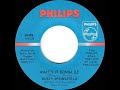 1967 Dusty Springfield - What’s It Gonna Be (mono 45)