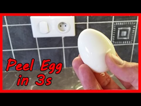 Peler ou éplucher rapidement un œuf dur en 3 secondes - Trucs et Astuces - DIY