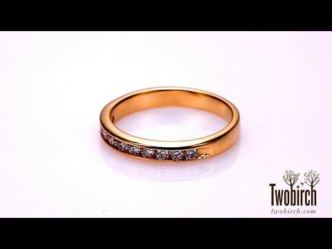 Open Ended Channel Wedding Band - TwoBirch -