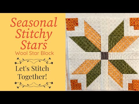 The Stitchuation Room, Let's Sew the Wool Block.  #SeasonalStitchyStars