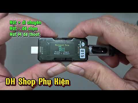 ￼USB Tester OSS U15 – Đồng hồ đo sạc nhanh, kiểm tra cáp, giả lập PD/QC