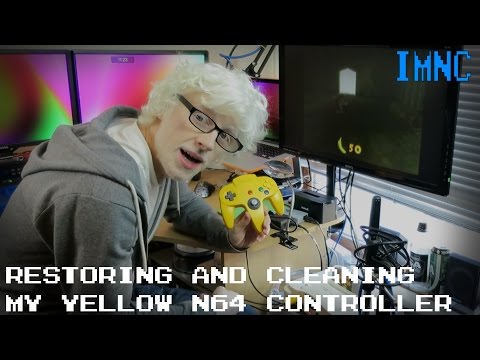 Restoring & Cleaning my Yellow N64 Controller | IMNC