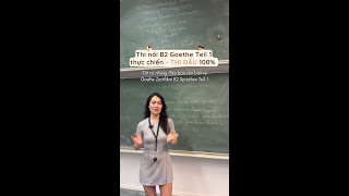 Làm mẫu CHI TIẾT - THI NÓI tiếng Đức B2 Sprechen Teil 1 THỰC CHIẾN- Nói gì để THI ĐẬU 100%?