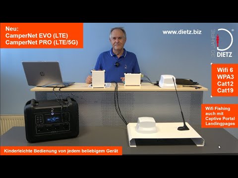 Dietz: CamperNet EVO und CamperNet PRO - kinderleichte Bedienung mit WLAN Fishing bei Captive Portal
