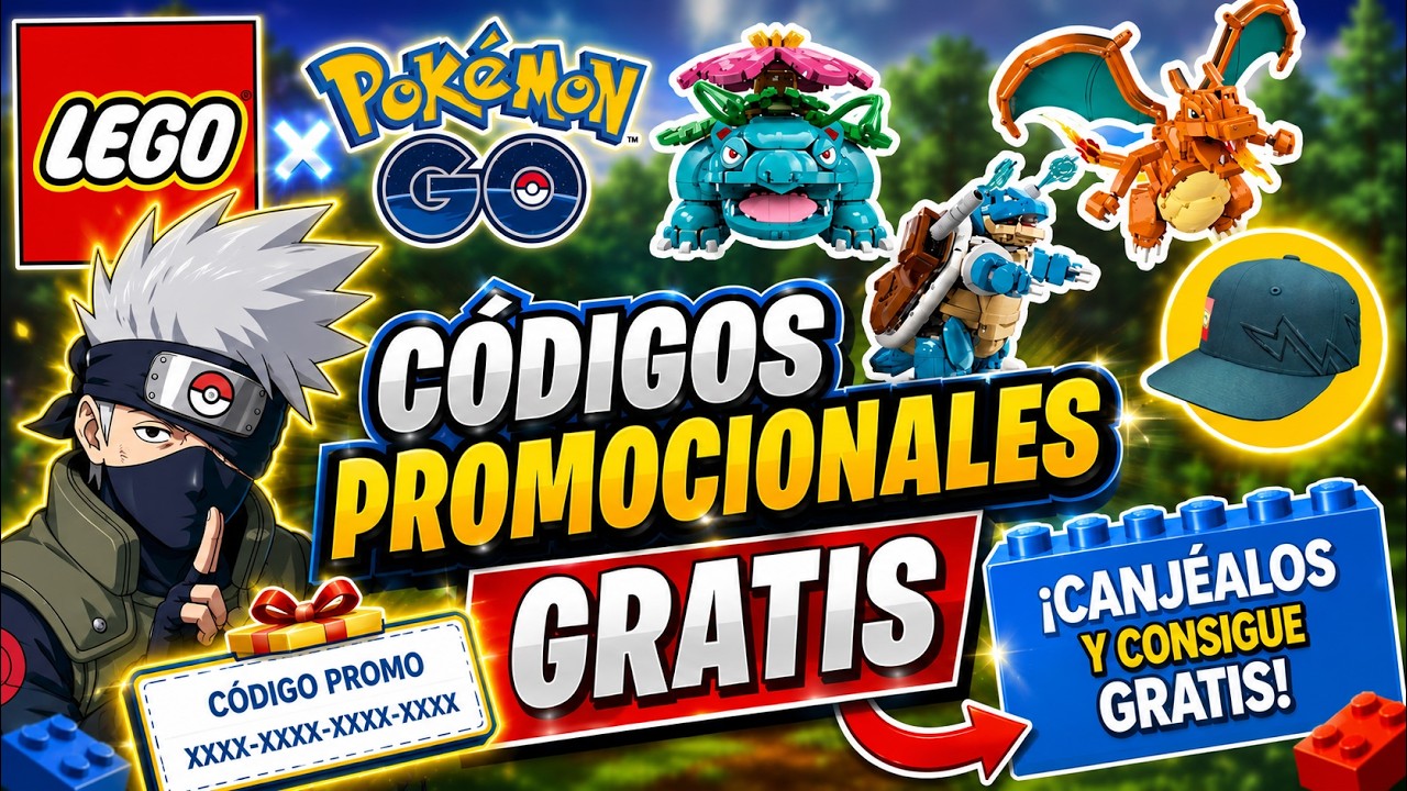 🔥CÓDIGOS PROMOCIONALES GR4TIS de LEGO x Pokémon GO | ¡Canjéalos Antes de que Expiren!