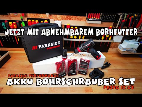 Alle Details: 12V Bohrschrauberset PBSPA 12 C3 - Parkside® Performance