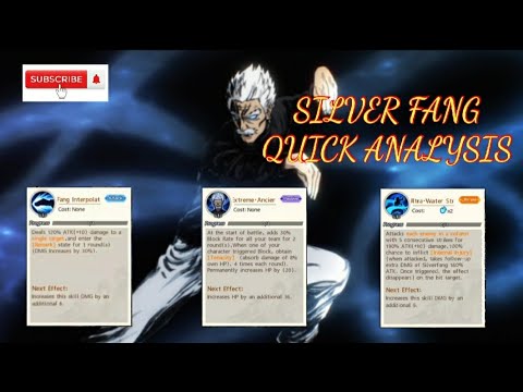 SILVER FANG QUICK ANALYSIS"ONE PUNCH MAN:The Strongest"