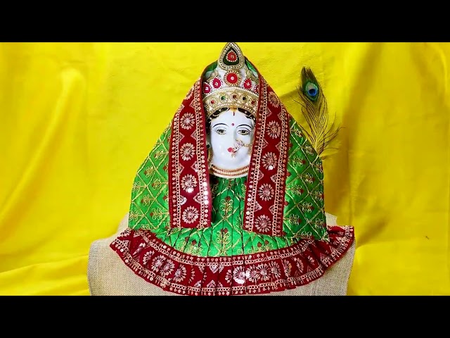 Outfit Dress Poshak for Maa Durga Navaratri Festival- (Size Of Lehanga Is 7 Inch) video