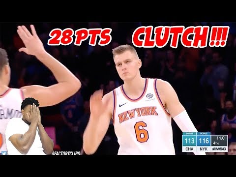 KRISTAPS PORZINGIS CLUTCH AGAIN !!! 28 PTS 3 BLKS VS HORNETS HIGHLIGHTS ! BLOCK PARTY !!
