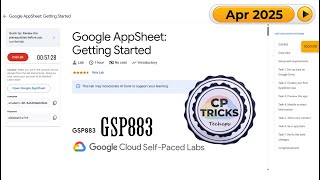 Download the video "Google AppSheet: Getting Started | #GSP883 | #qwiklabs | #arcade"